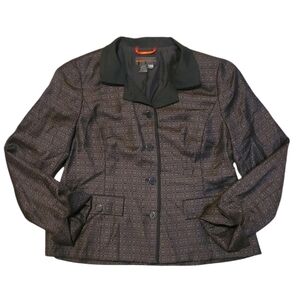 Nina McLemore 100% Merino Wool and 100% Silk Lined Women's Button Blazer Size 12